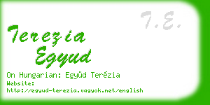 terezia egyud business card